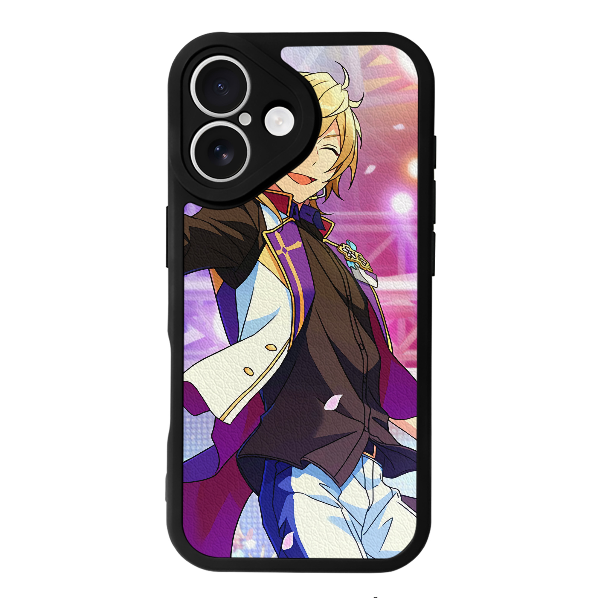 （画像用） あんさんぶるスターズ! Ensemble Stars 【iPhone 16シリーズ対応】シリコンスマホケース（レザー調） 材質：シリコン